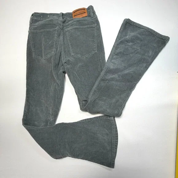 Lucky Brand Stevie High Rise Corduroy Flare Pants 27 Sage - Picture 6 of 9